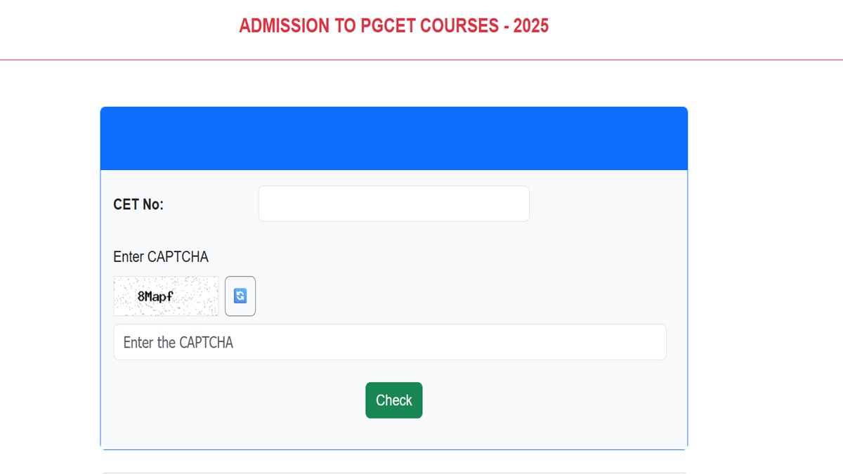 Karnataka PGCET 2025 Round 1 Final Seat Allotment Result Today, Download at cetonline.karnataka.gov.in