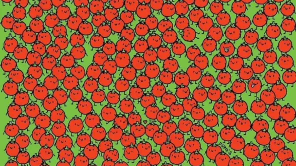 Test Your IQ Level! Can You Spot Three Apples Hidden Among Tomatoes In 18 Seconds?