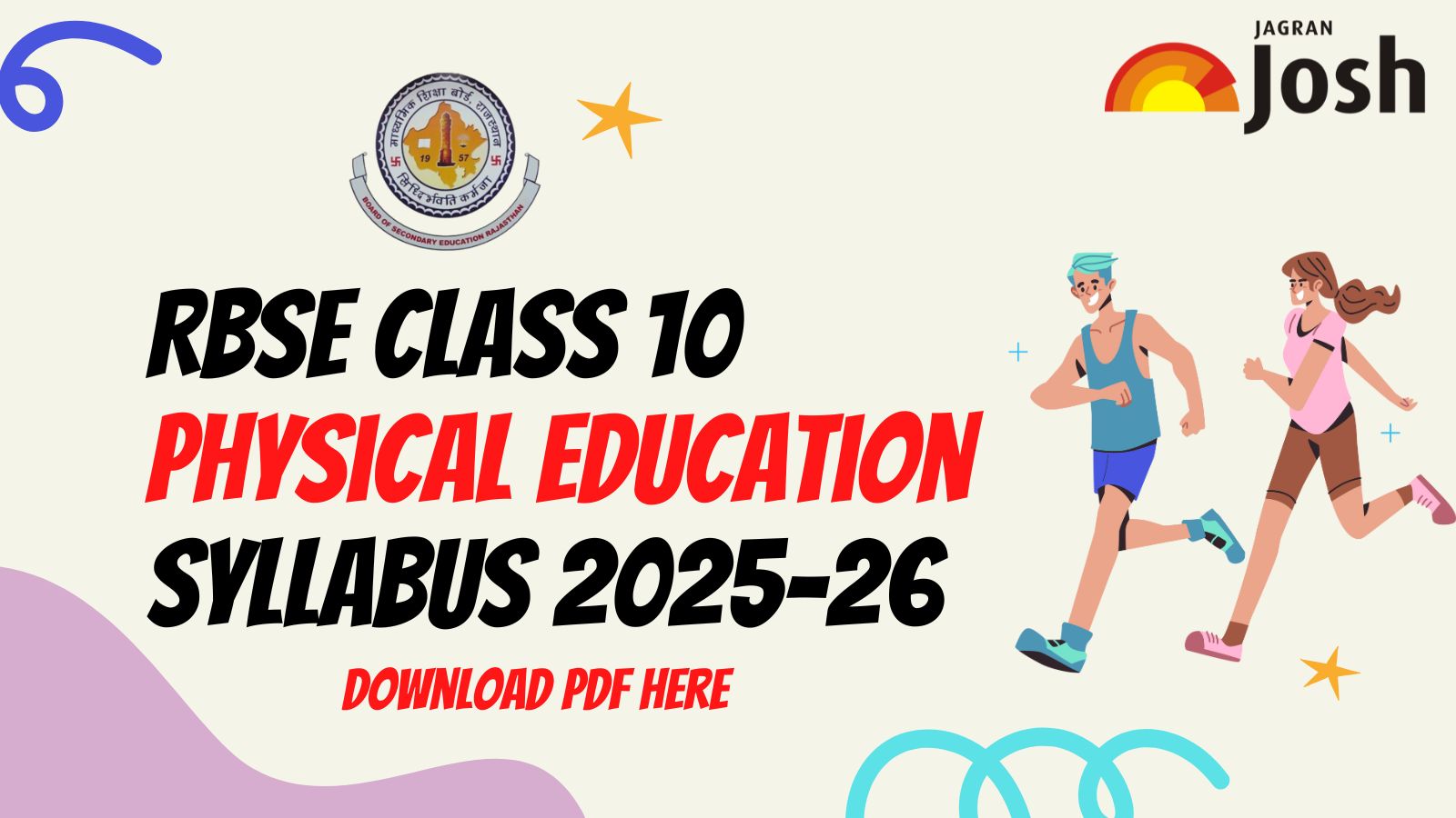 Rajasthan Board RBSE Class 10 Physical Education Syllabus; Download PDF Here
