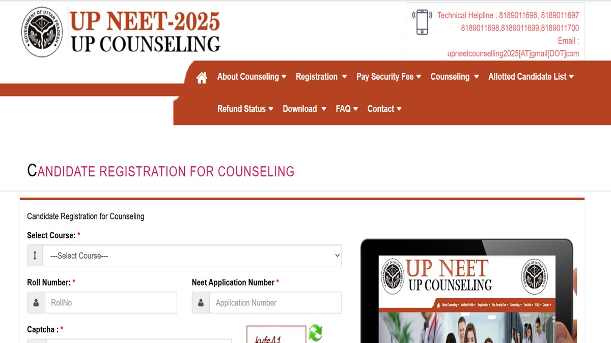 UP NEET UG Counselling 2025 Round 3 Registration Begin at upneet.gov.in, Get Direct Link Here to Apply