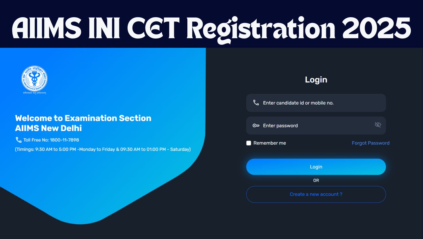 INI CET Registration 2025 Starts at aiimsexams.ac.in for November Session - Check Exam Date, Apply Online Last Date and More