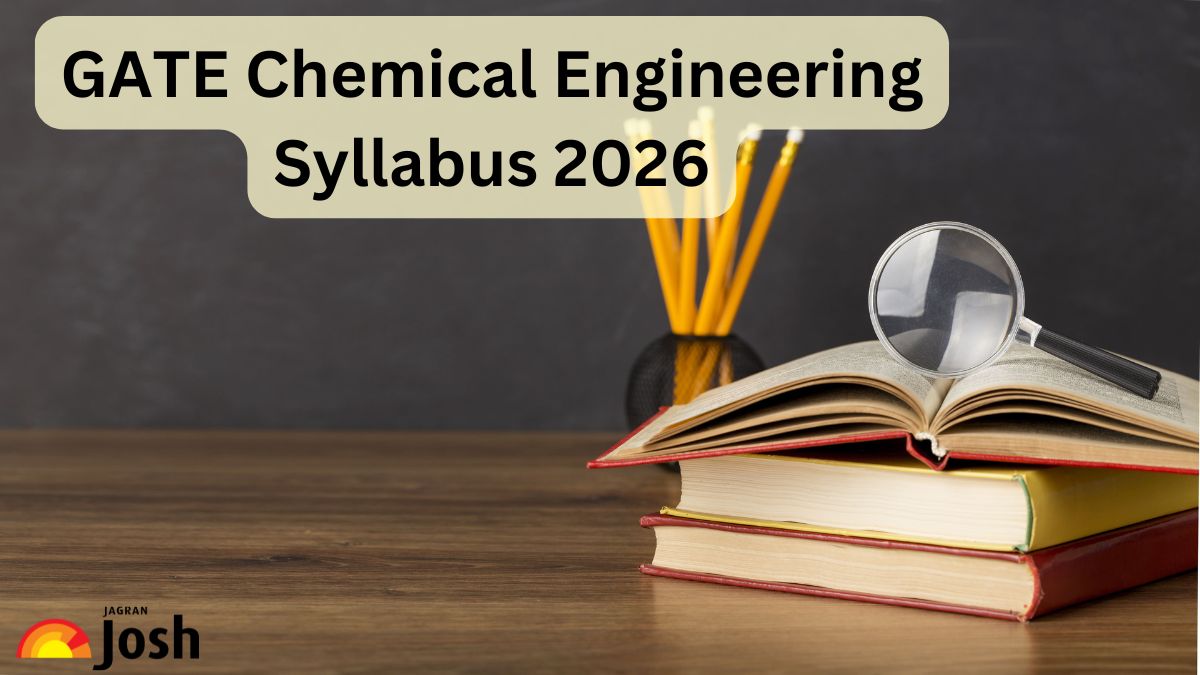 GATE Chemical Engineering Syllabus 2026, Check GATE CH Important Topics, Section-wise Weightage, Download PDF