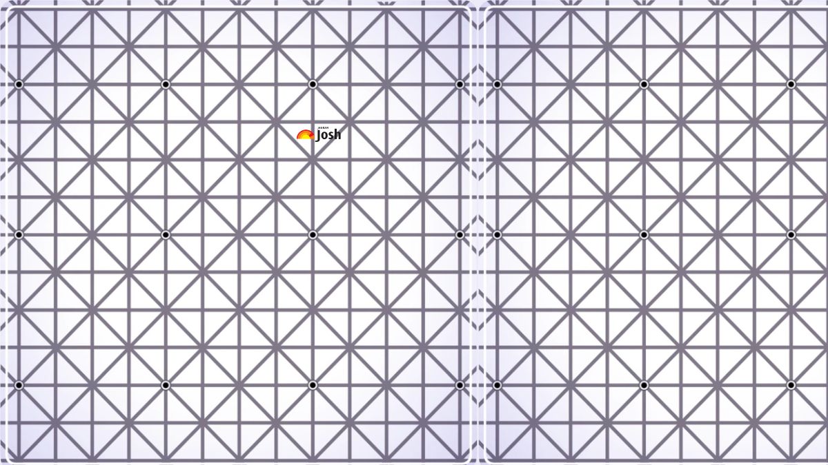 How many Black Dots can you see in this Confusing Peripheral of a Grid of Intersecting Straight Lines Optical Illusion?