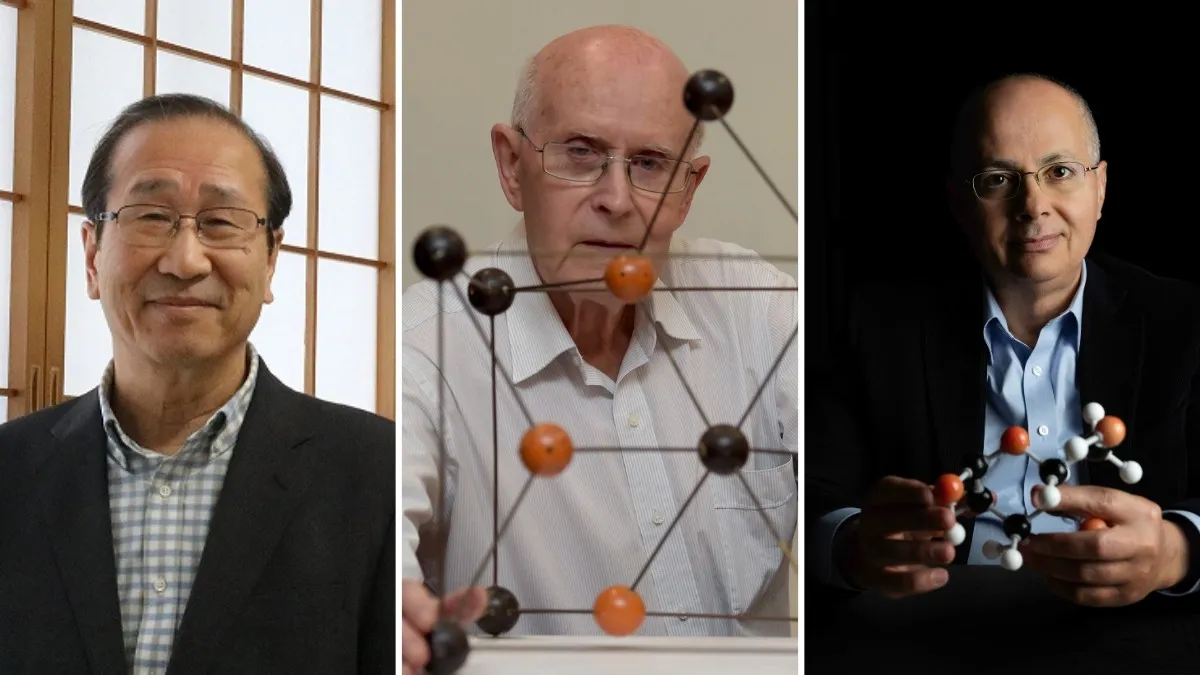 Nobel Prize Winners in Chemistry of 2025, Susumu Kitagawa, Richard Robson, and Omar Yaghi respectively.