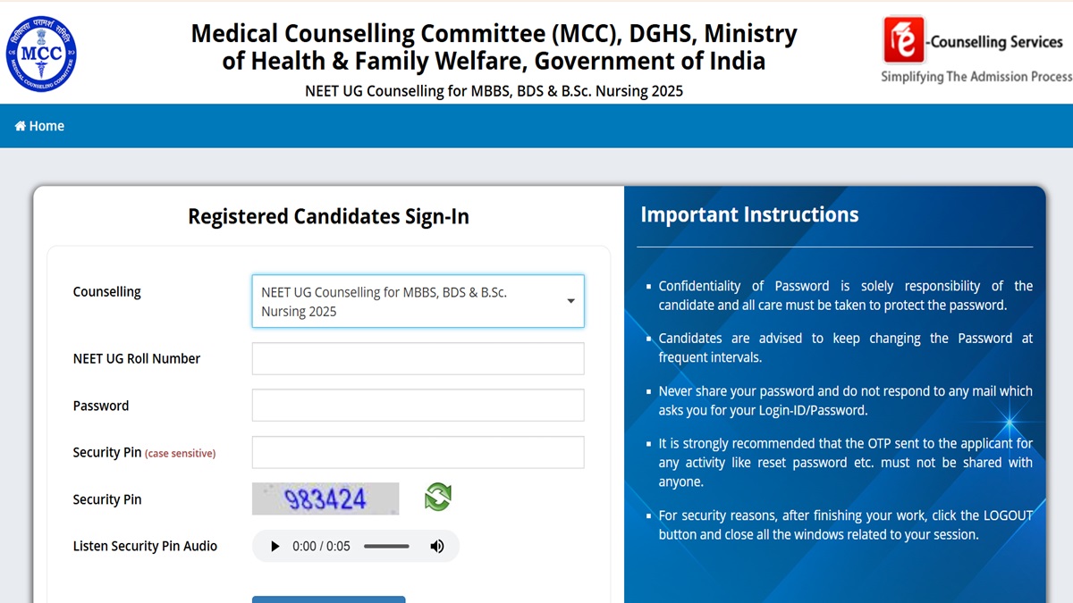 NEET UG Counselling 2025 Round 3 Seat Allotment Result Today, Download Allotment Status at mcc.nic.in