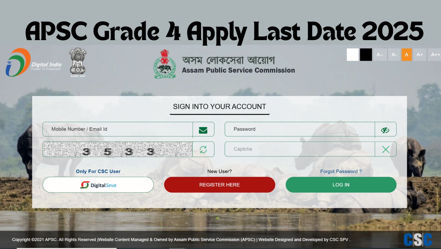 APSC Grade 4 Registration Closes Today, Apply Now at apsc.recruitment.in