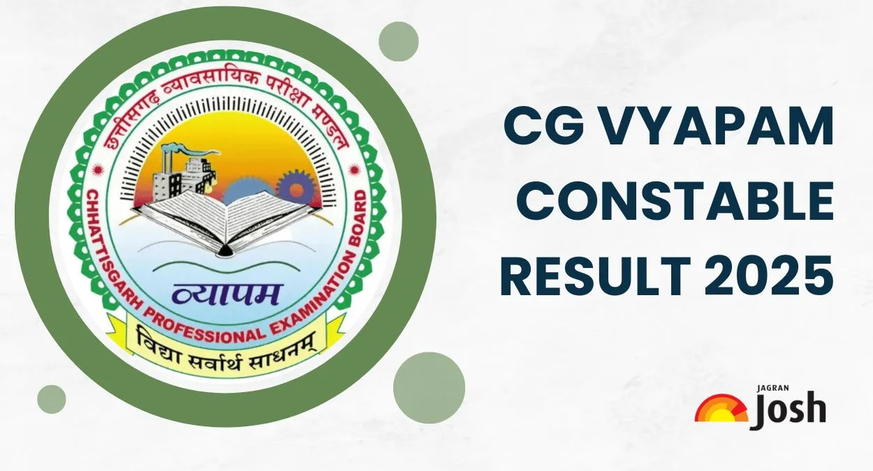CG Vyapam Constable Result 2025 Declared at vyapamcg.cgstate.gov.in