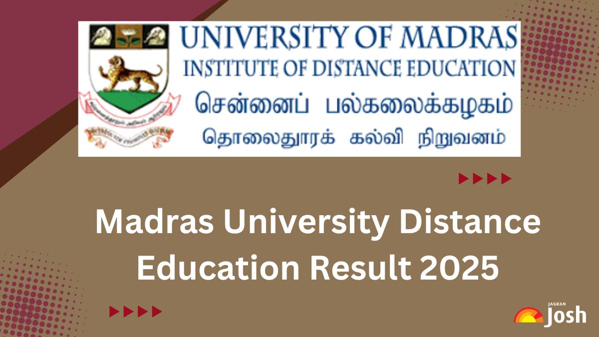 Madras University Distance Education Result 2025 at ideunom.ac.in; Direct Link to Download IDE Marksheet PDF