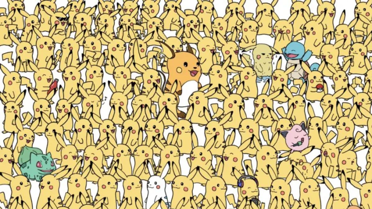There Are Three Bananas Hidden Among Pikachus! Can You Spot Them In 15 Seconds?