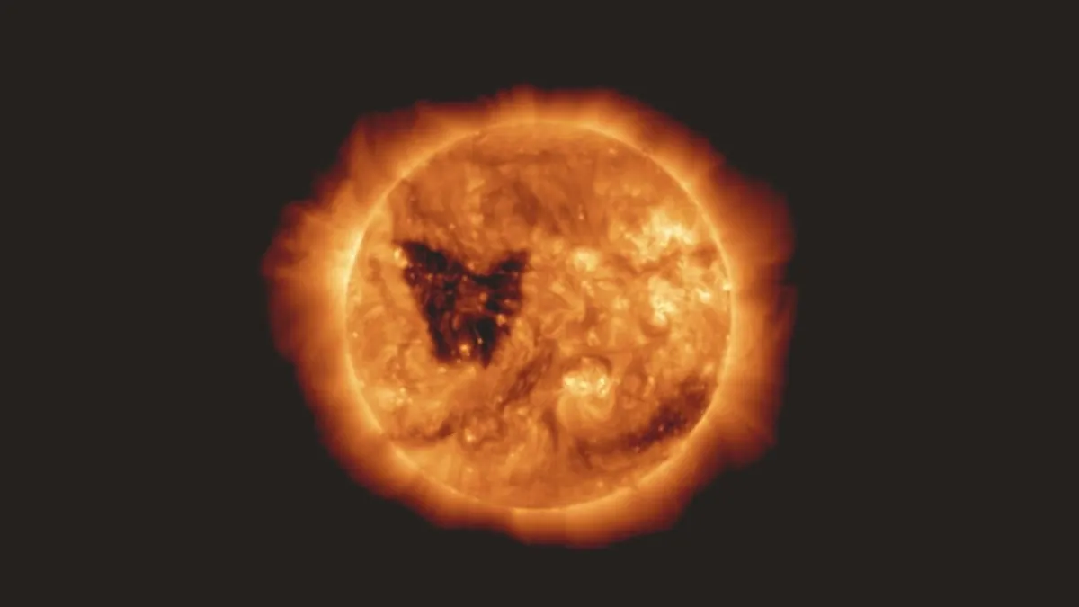 What is the Coronal Hole discovered in the Sun by NASA?