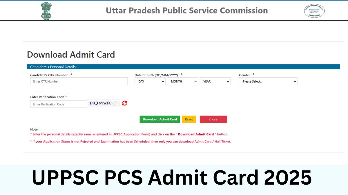 UPPSC Admit Card 2025 OUT: यूपीपीएससी पीसीएस एडमिट कार्ड uppsc.up.nic.in पर जारी, यहां से डाउनलोड करें प्रवेश पत्र