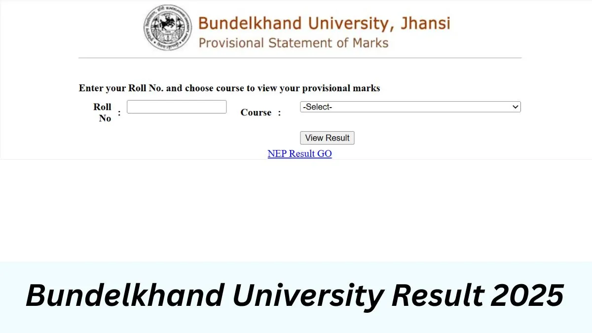 BU Jhansi Result 2025 OUT