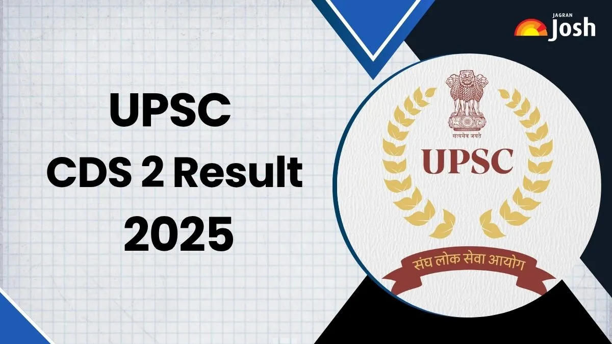 UPSC CDS 2 Result 2025 OUT