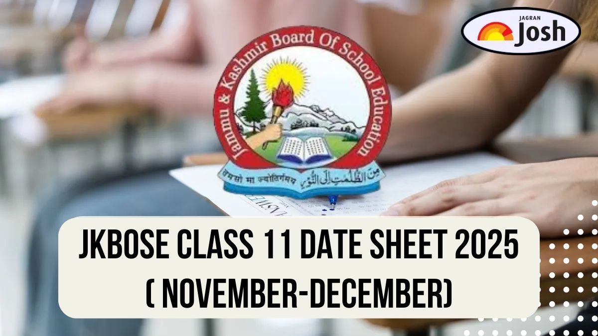 JKBOSE Class 11 Date Sheet 2025 Released: Download PDF for Annual Regular November-December Exam
