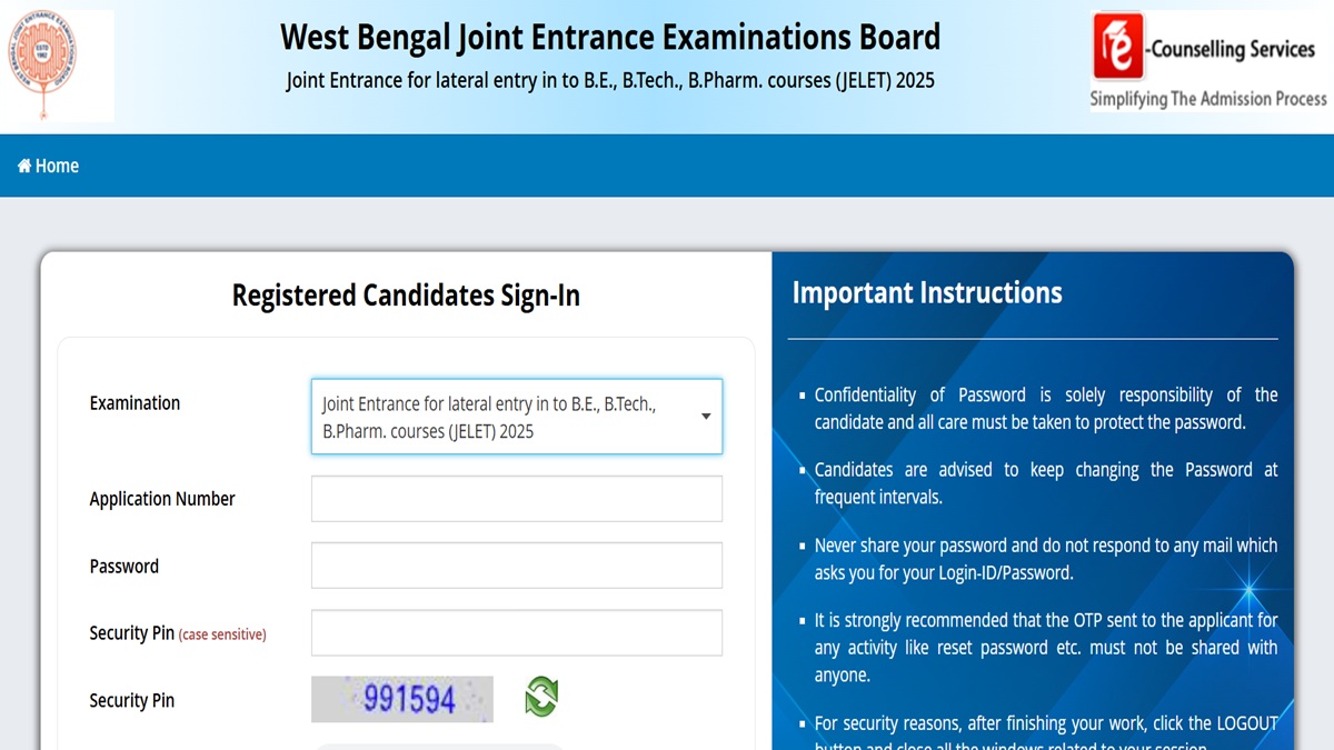 WBJEE JELET 2025 Admit Card Today at wbjeeb.nic.in, Get Direct Link Here to Download Hall Ticket