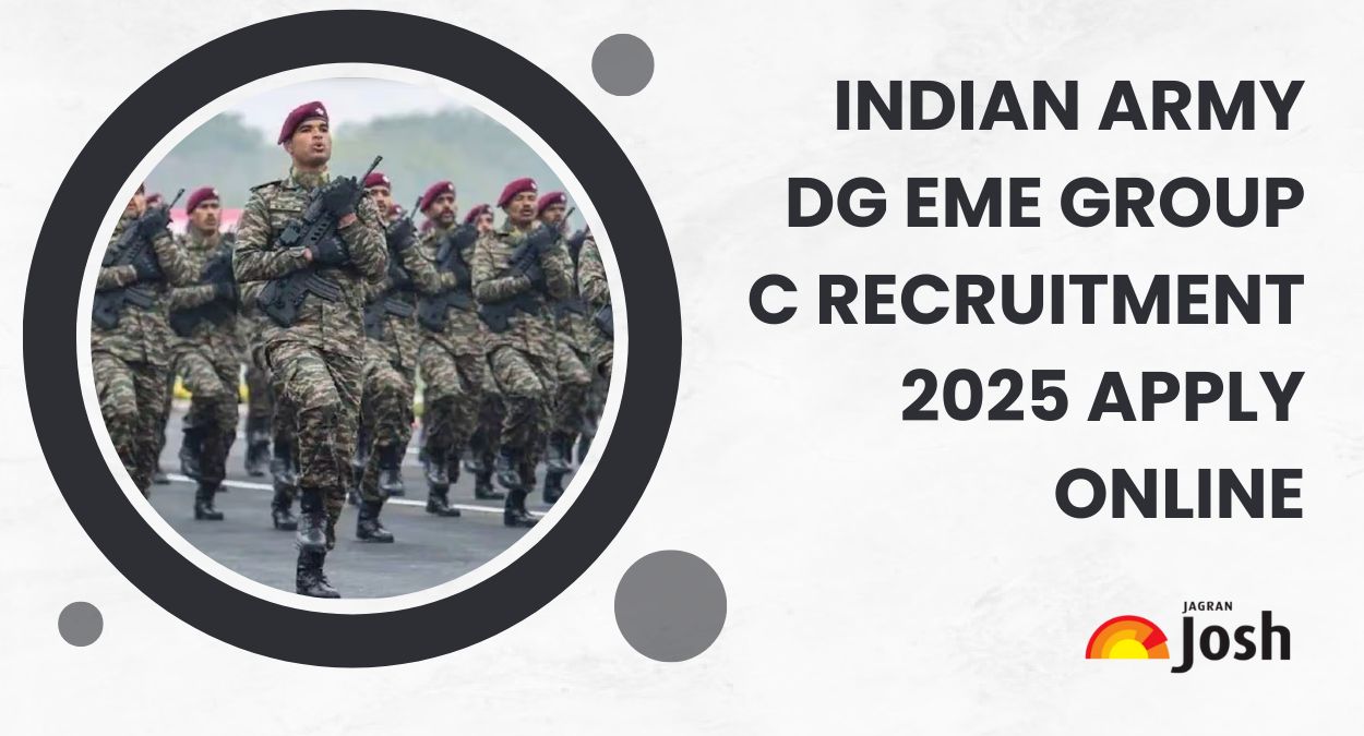Indian Army DG EME Group C Recruitment 2025 Apply Online Begins for MTS, Clerk and Poster at joinindianarmy.nic.in
