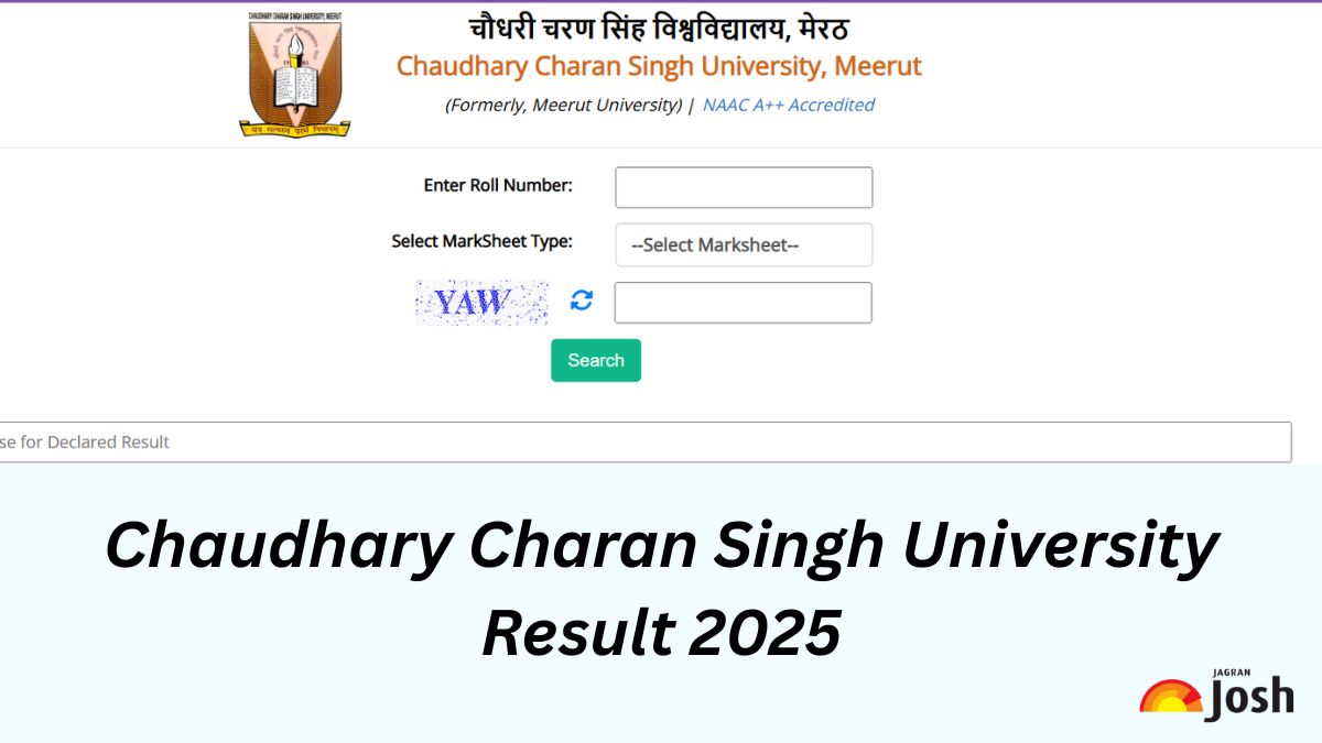 CCS University Result 2025 OUT: चौधरी चरण सिंह विश्वविद्यालय परिणाम जारी, ये रहा मार्कशीट लिंक