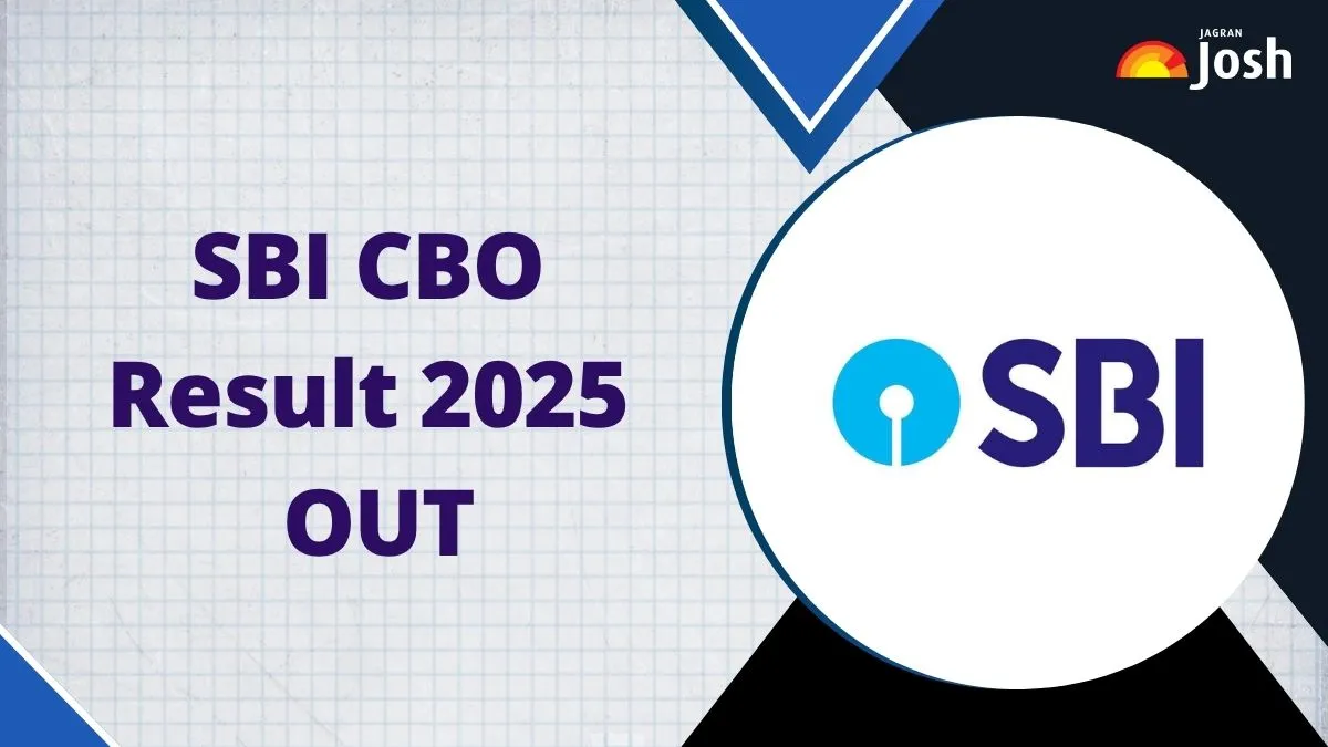 SBI CBO Result 2025 OUT