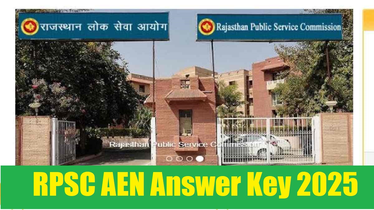 RPSC Assistant Engineer Answer Key 2025 Released rpsc.rajasthan.gov.in, Check Steps to Raise Objection Here