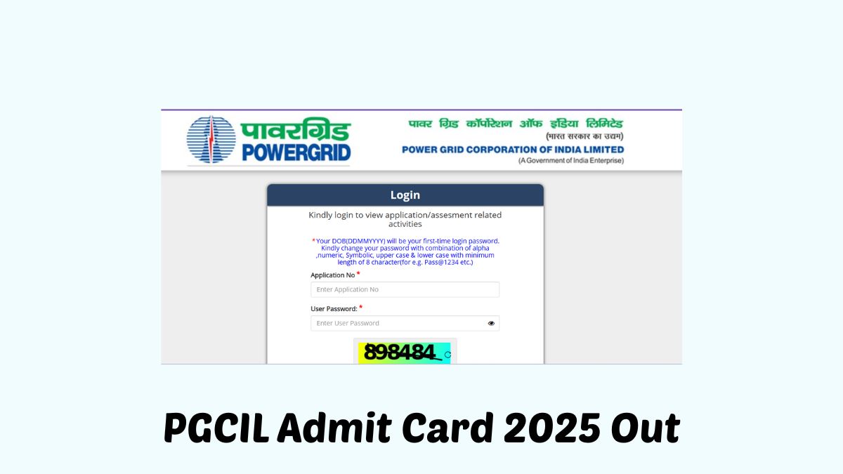 PGCIL Admit Card 2025 OUT: पीजीसीआईएल फील्ड सुपरवाइजर और इंजीनियर एडमिट कार्ड जारी, ये रहा Direct Link
