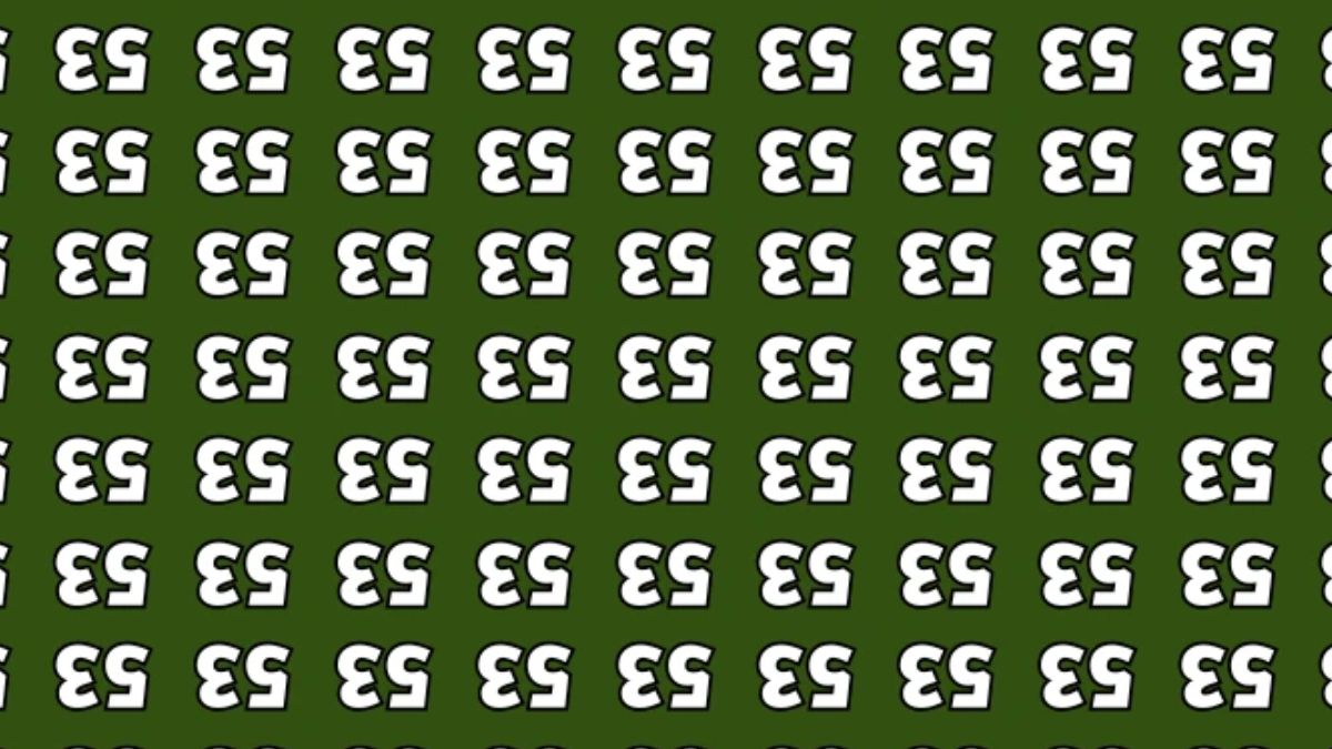 If you possess Sharp Observation Skill with 169+ IQ Level, then find the Hidden Inverted “58” Number in this 53- Inverted Repeating Series Brain Teaser