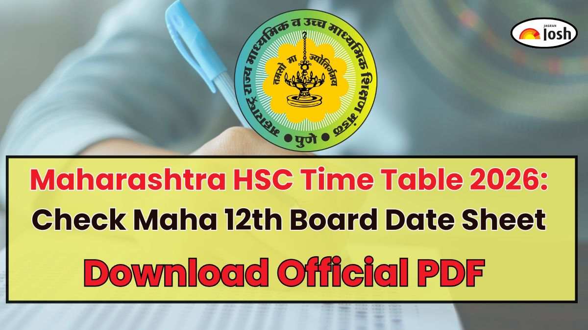 Maharashtra HSC Time Table 2026: Download Official Maha 12th Board Date Sheet PDF and Check Exam Time