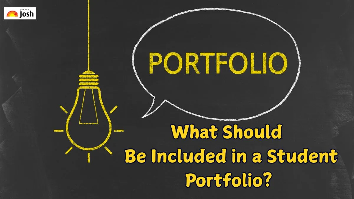 What should be included in a portfolio?