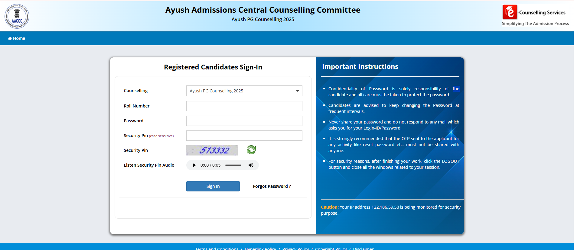 AIAPGET Counselling 2025: Round 2 Revised Seat Allotment Result Declared at aaccc.gov.in