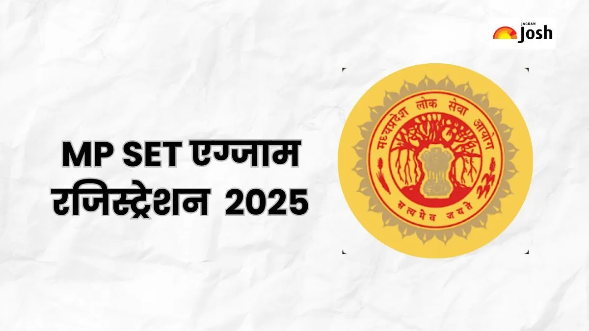 MP SET Exam Registration 2025