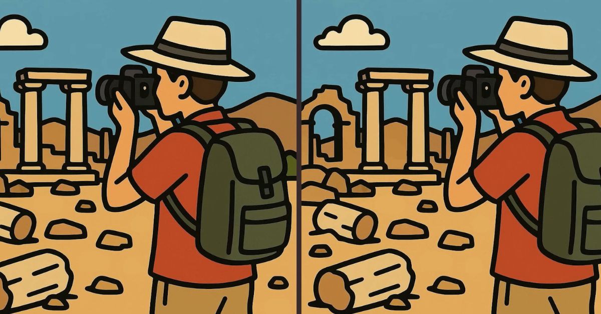 Spot the 3 Differences in Tourist Clicking Pictures Beat the 59-Second Challenge!
