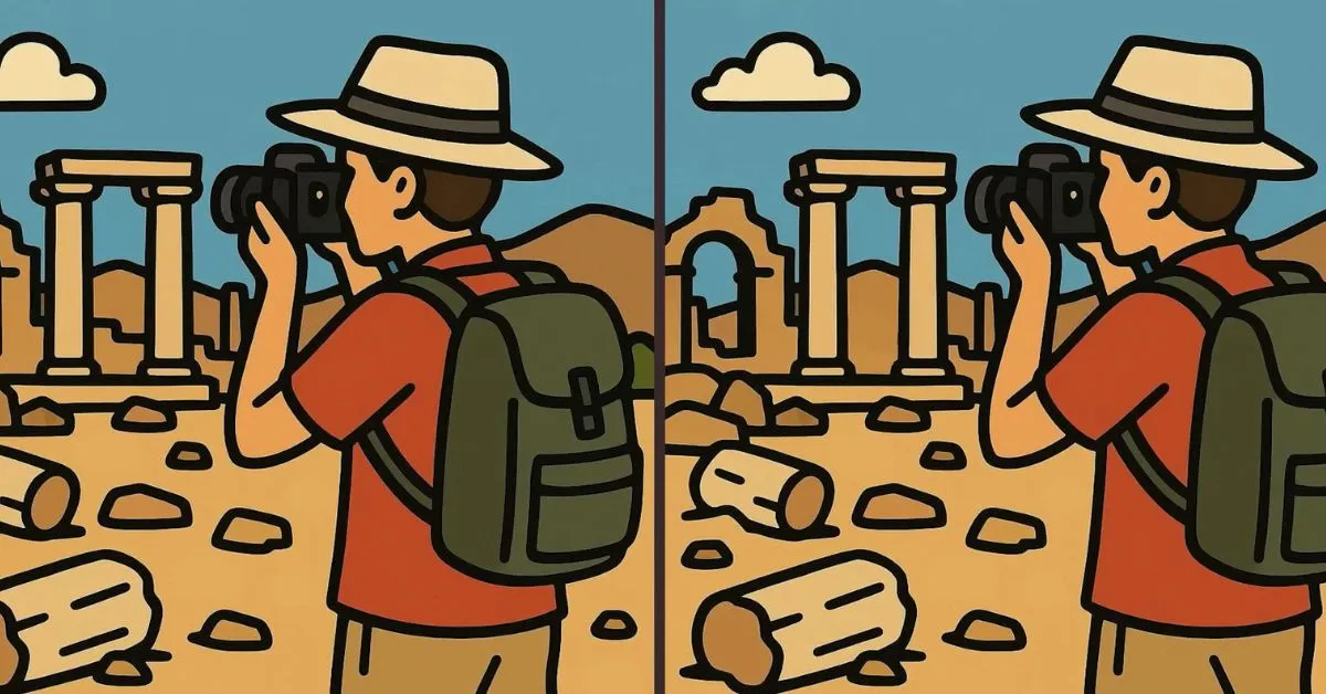 Spot 3 Differences in Tourist Clicking Pictures