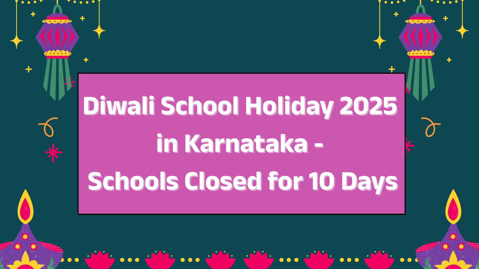 Diwali School Holidays 2025 in Karnataka: Check When Schools are Closed During Deepavali