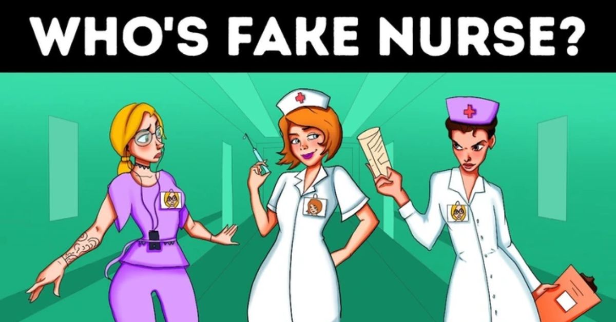 Prove You’re One of the 1 in 71 Quick Thinkers With a High IQ Over 111 by Finding the Fake Nurse Hidden in This Brainteaser!