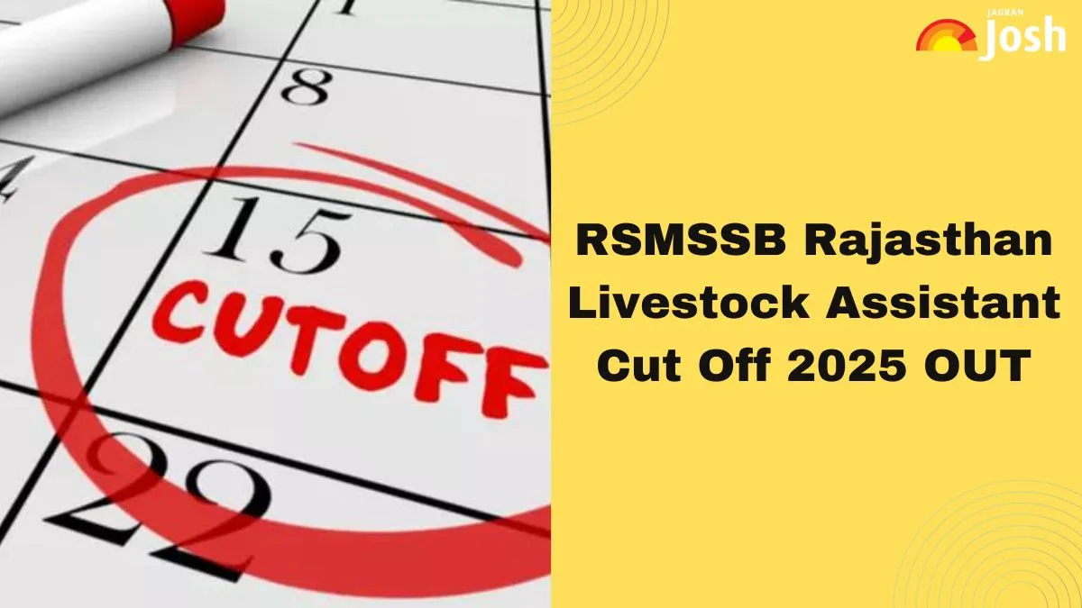 RSMSSB Livestock Assistant Cut Off