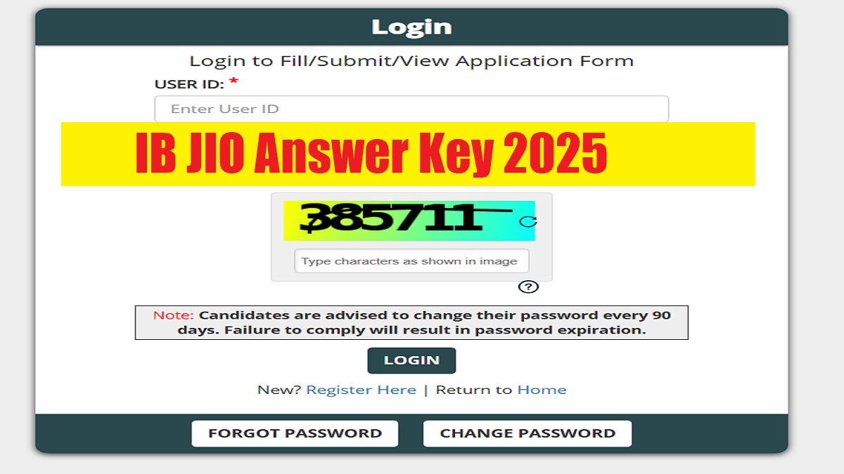 IB JIO Answer Key 2025 Out at nsc.gov.in, Check Steps to Download Response Sheet PDF - Link Here