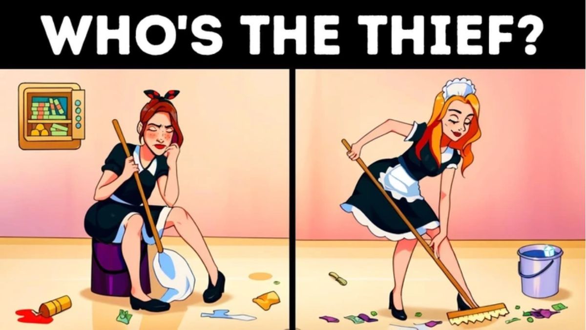 Prove You Are A Genius At Solving Detective Puzzles! Spot Which Maid Is The Thief In 10 Seconds!