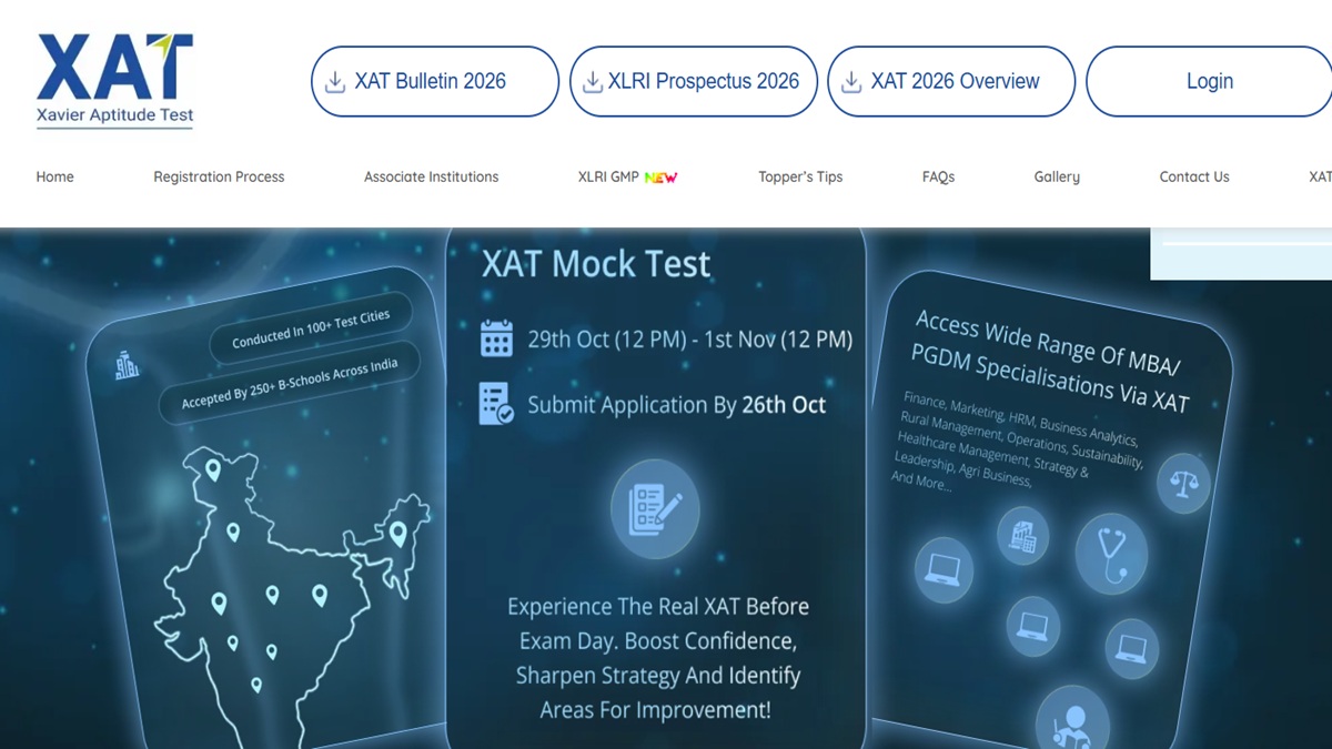 XAT 2026 Mock Test 2 Schedule Out, Register by Oct 26 at xatonline.in