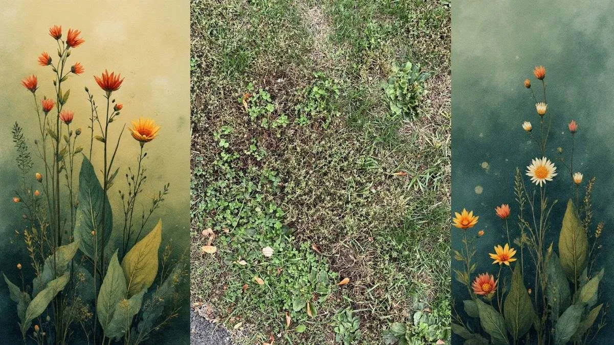 Spot the hidden four-leaf clover among the three-leaf clover in this grass optical illusion