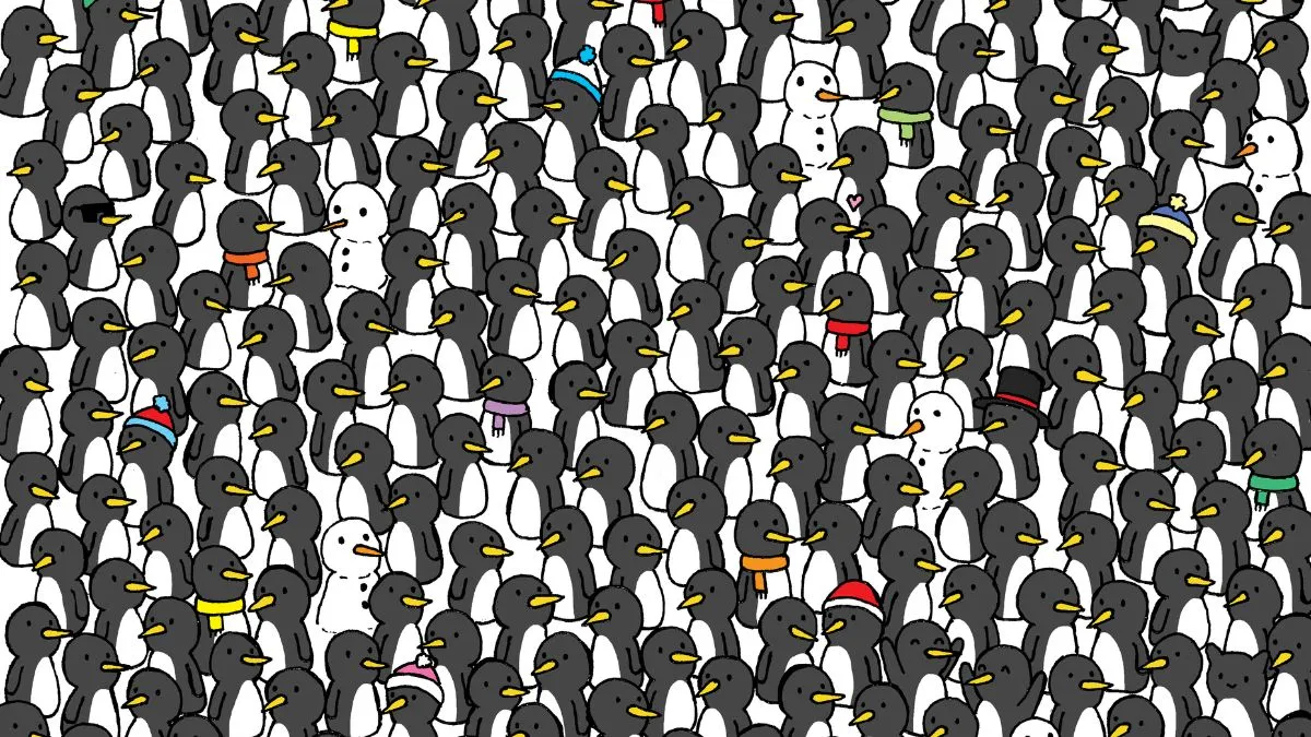 Find three cats.