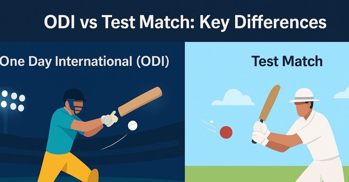 What are the Differences Between ODI and Test Cricket