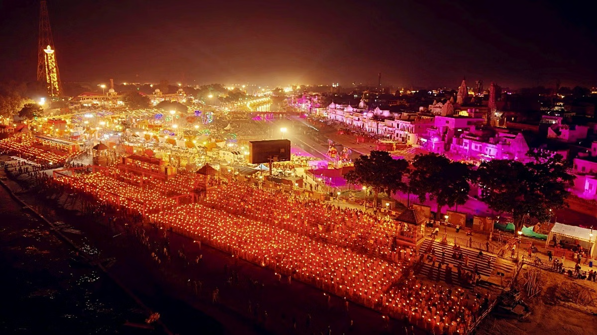 Ayodhya Sets Guinness World Record with Over 26 Lakh Diyas: Check Top 10 Largest Oil Lamp Displays Globally