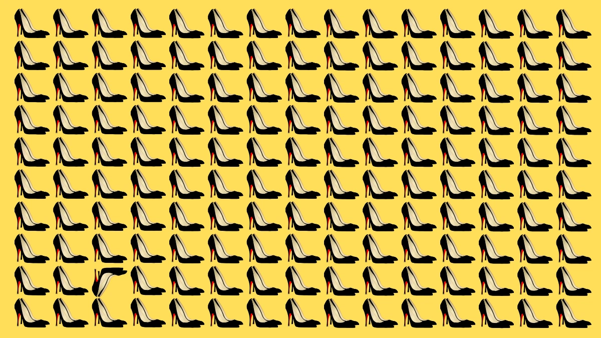 Visual Illusion: Find the odd pair of heels in 5 seconds!