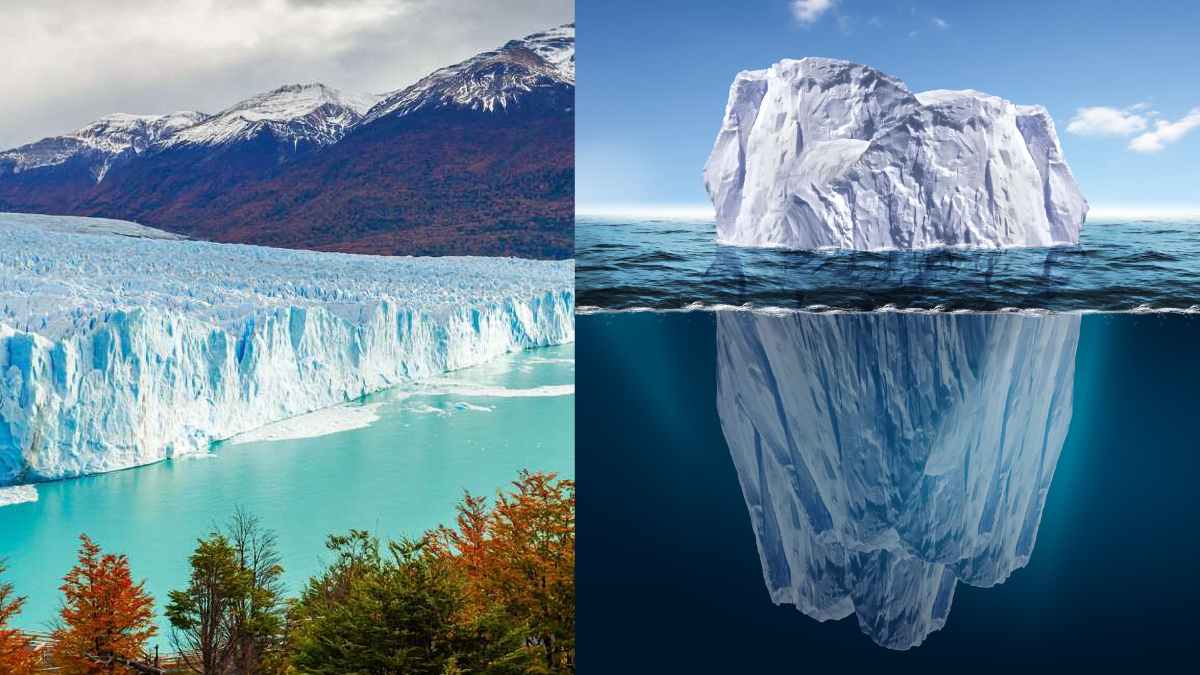 Difference between Glacier and Iceberg