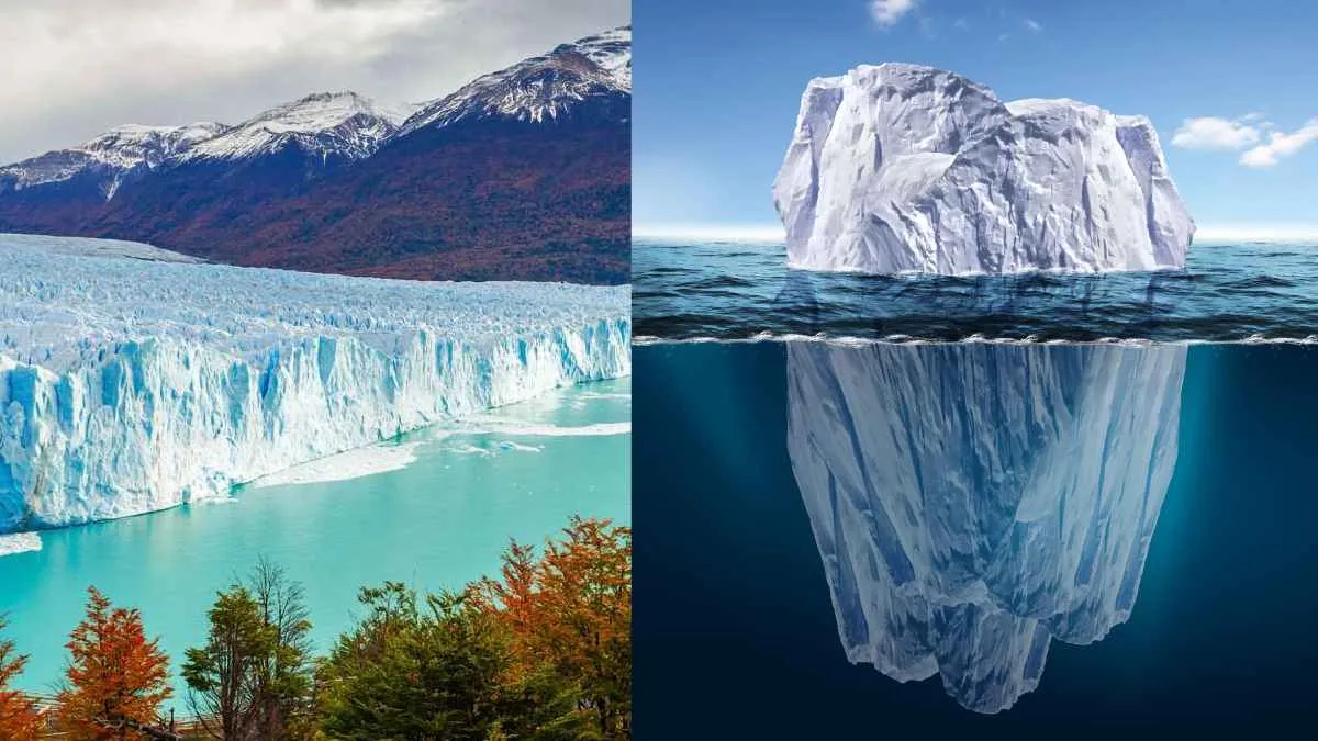 Difference between Glacier and Iceberg