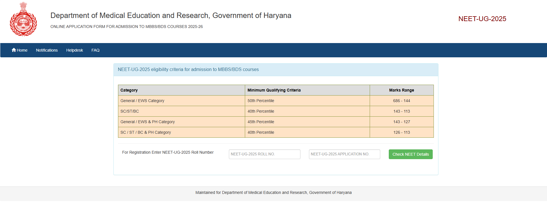 Haryana NEET UG Counselling 2025: Round 3 Registration, Choice Filling Deadline Today; Register online at uhsrugcounselling.com