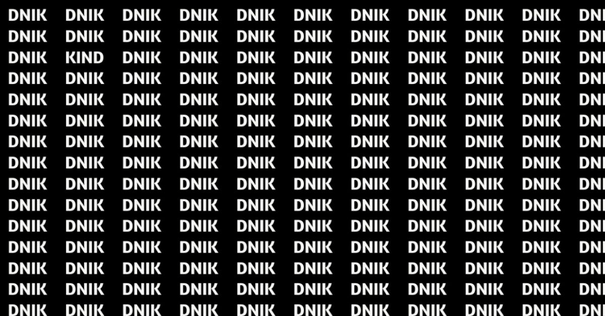 Are You the King of Observation? Find the Word ‘KIND’ Hidden in Plain Sight!