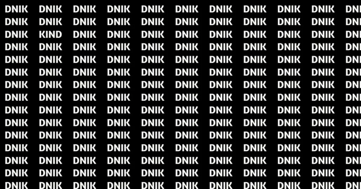 Find the Hidden Word KIND