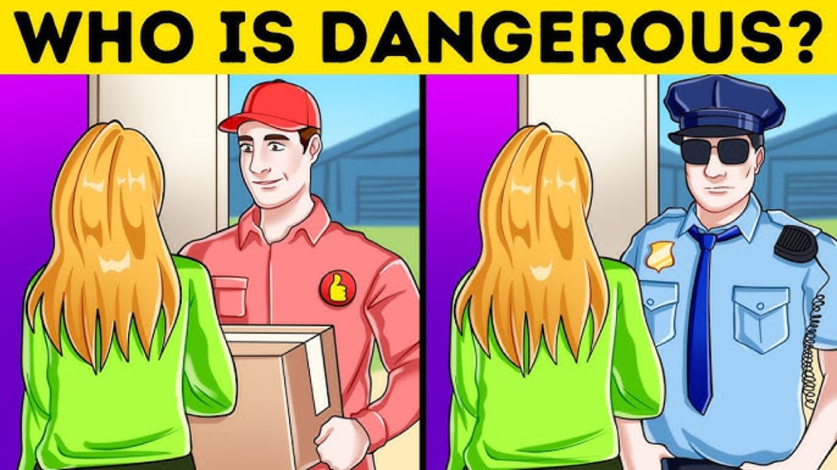 Solve This Detective Riddle In 12 Seconds To Claim High IQ Title! Can You Tell Who Is Dangerous?