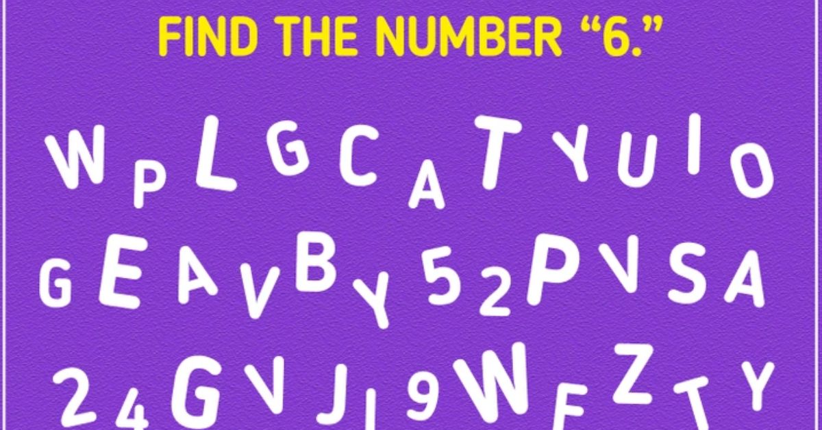 Don’t Trust Your Eyes Until You Find the Truth! Search Through This Jumbled Letter Maze to Spot the Hidden 6