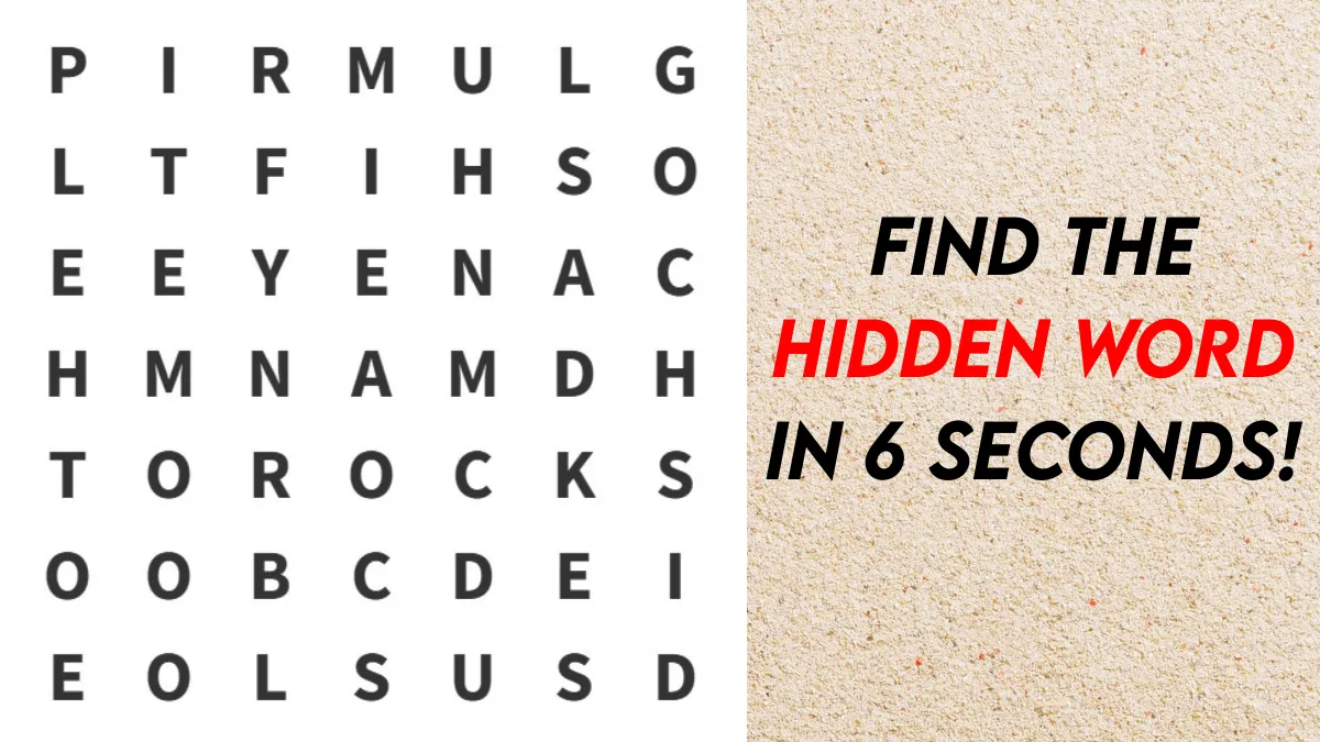 Find the hidden word in 6 seconds